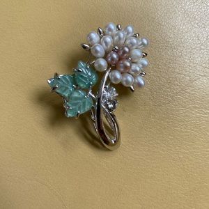 Floral costume pin